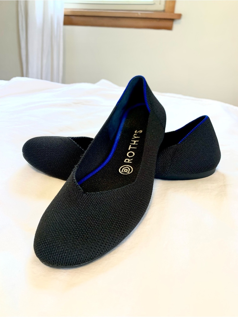 Rothy's Black Flats size 8